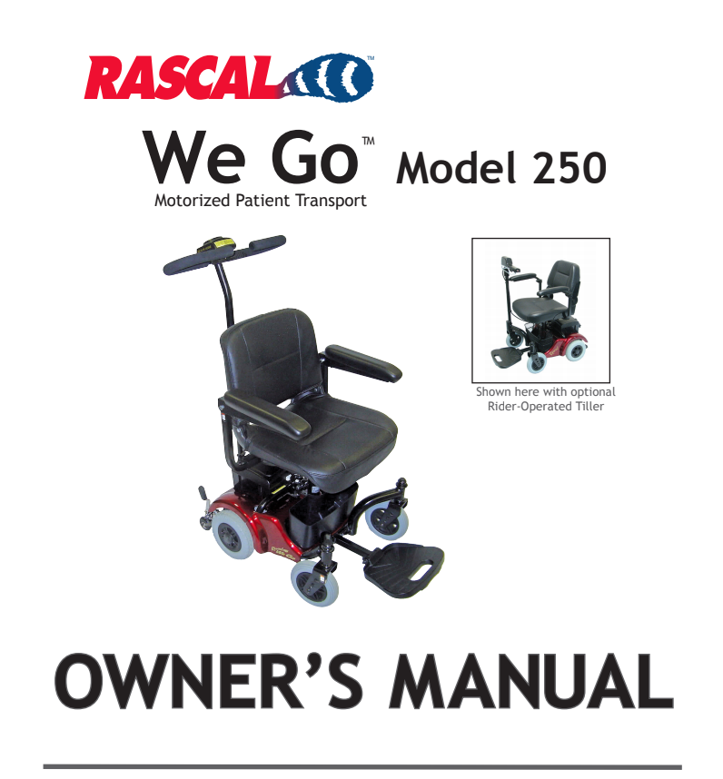 (image for) We Go Model 250 Owner's Manual